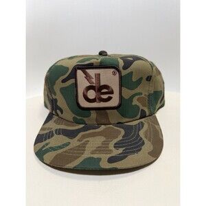 Vintage Camouflage Green Trucker Snapback Hat Cap Adjustable Adult de